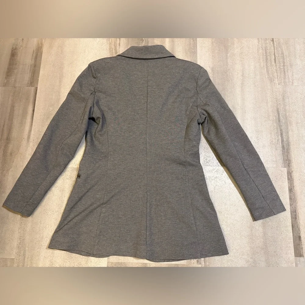 DC Gray Women's Blazer with Zipper Accents